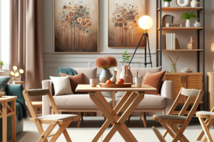 Consejos expertos para decorar con muebles plegables.
