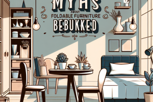 Los mitos más comunes sobre los muebles plegables desmentidos.