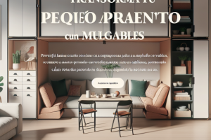 Transforma tu pequeño apartamento con muebles plegables.