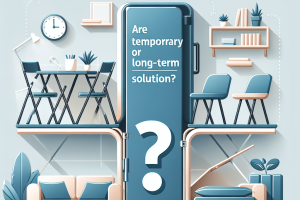 ¿Son los muebles plegables una solución temporal o a largo plazo?